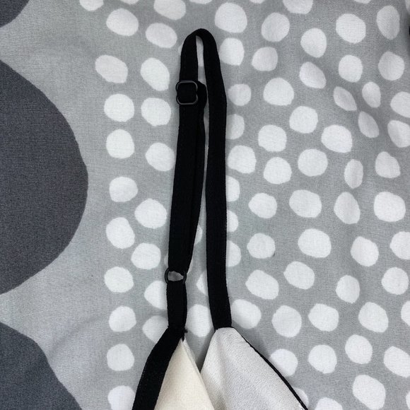 Christopher John Rogers for Target Chevron Sleeveless Slip Dress Black White 4 - Picture 7 of 11